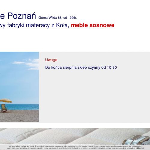 Materace lateksowe w Poznaniu