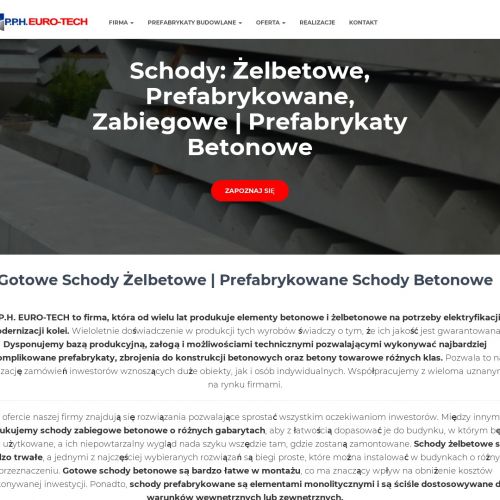 Producent schodów prefabrykowanych w Poznaniu