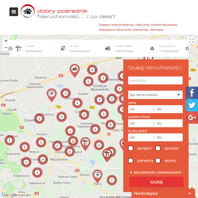 Sprzedaż ziemi warszawa młociny - Ożarów Mazowiecki