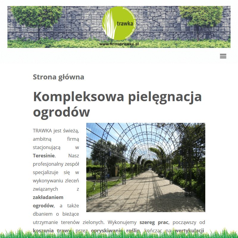 Pruszków - wertykulacja trawnika teresin