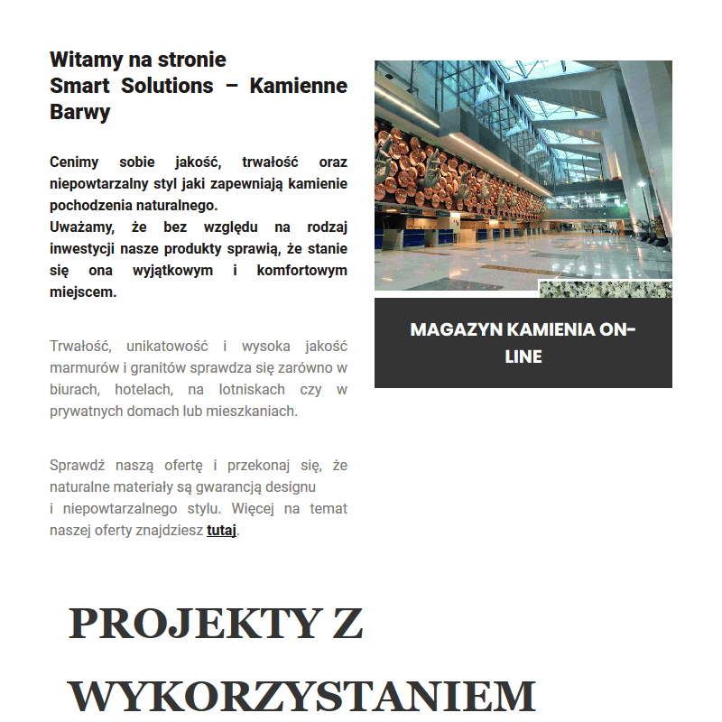 Brazylijskie marmury - Warszawa