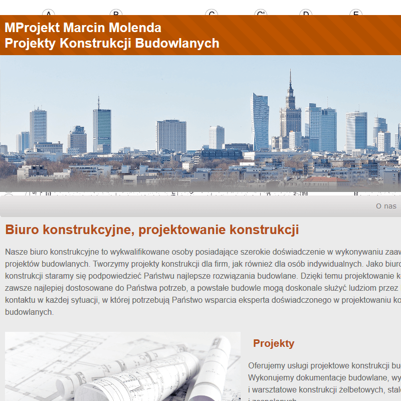 Warszawa - projekty konstrukcji budowlanych